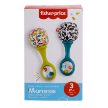 MATTEL HXM27 FISHER PRICE MARACAS AZUL Y VERDE DIVERSION Y MUSICA