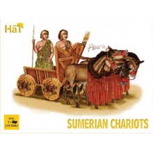 HAT 8130 1:72 SUMERIAN CHARIOTS ( 2 SOLDIERS, 4 HORSES & 3 CHARIOTS )