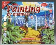 ROYAL PAL9 ADULT PAINT BY NUMBER GARDEN OVERLKG/SEA 15X11-1:4