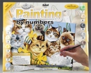 ROYAL PJL6 JUNIOR PAINT BY NUMBER CATS MONTAGE 15X11-1:4