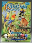 ROYAL PJS28 JUNIOR PAINT BY NUMBER JUNGLE SCENE 8-3/4X11-3/4